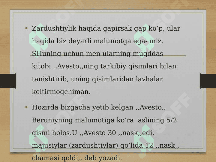 Zardushtiylikning vujudga kelishi 3