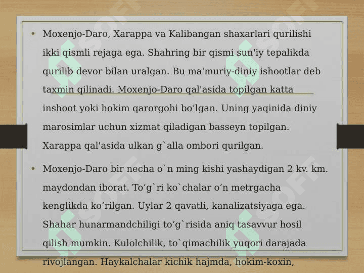 Qadimgi Hindiston sivilizatsiyasi 3
