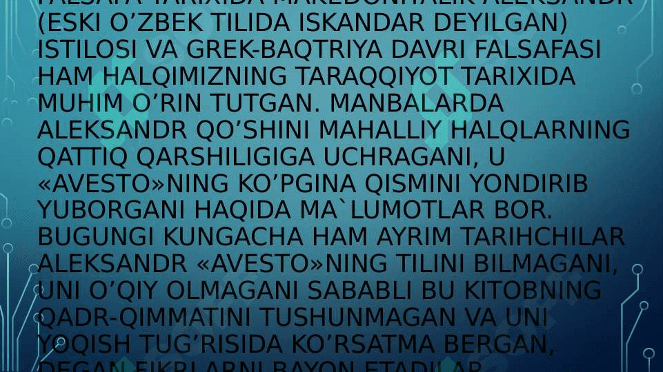 Markaziy Osiyodagi dastlabki falsafiy fikrlar 3