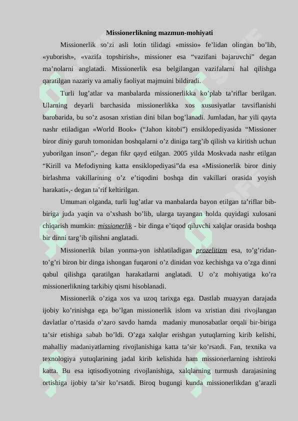 Missionerlik faoliyatida ijtimoiy tabaqalar bilan ishlash strategiyasi 3