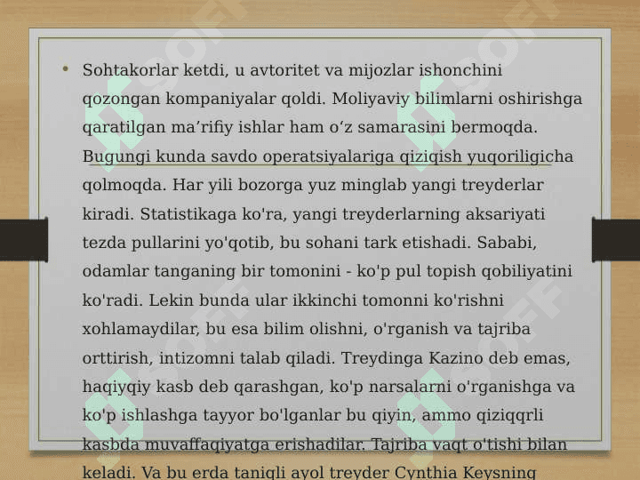 Treyding nima? 3