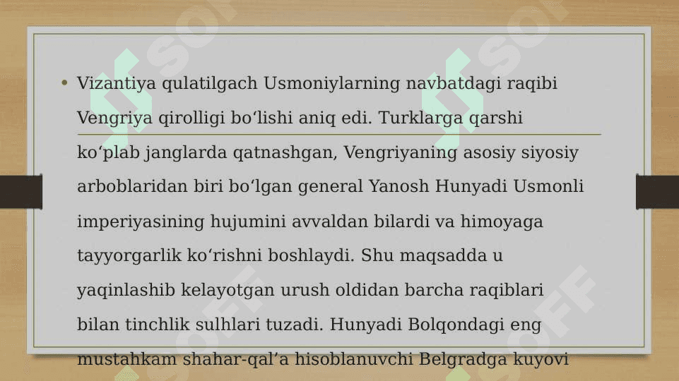 Usmoniylar imperiyasining Yevropadagi istilochilik yurishlari 3