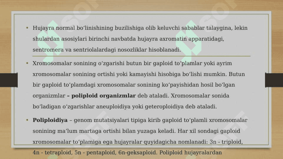 Genom mutatsiyasi 3