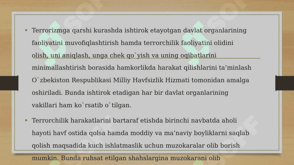 Terrorizmdan iqtisodiyot tarmoqlarini va axolini muxofaza qilish 2