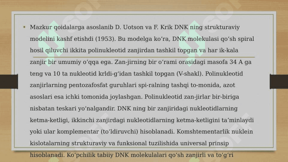 Dezoksiribonuklein kislota (DNK) 5
