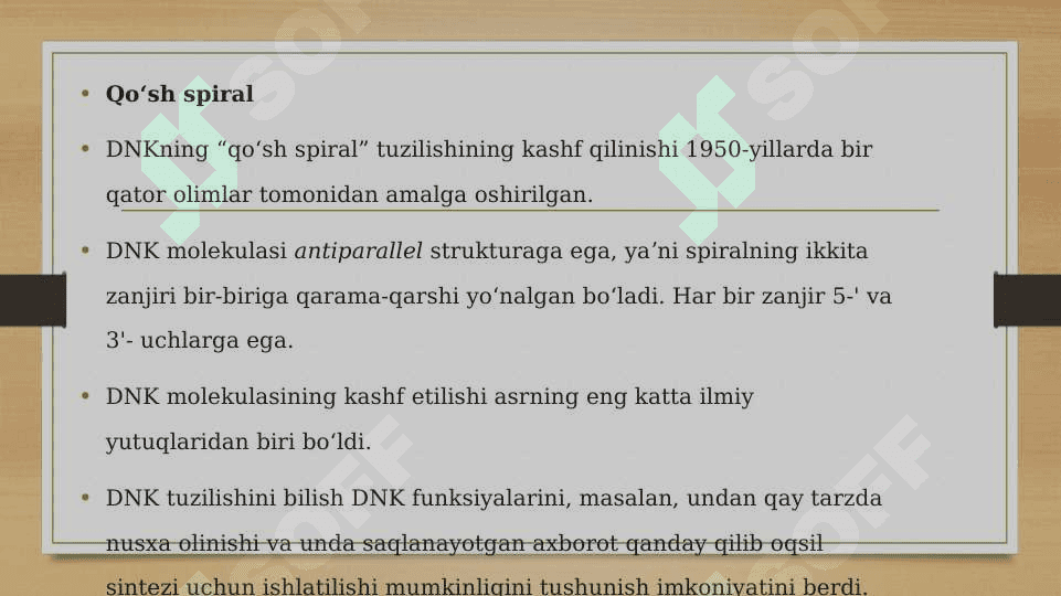 Dezoksiribonuklein kislota (DNK) 8