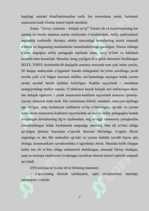 6-sinf o‘quvchilarida fikrni yozma bayon qilish malakasini shakllantirish 8