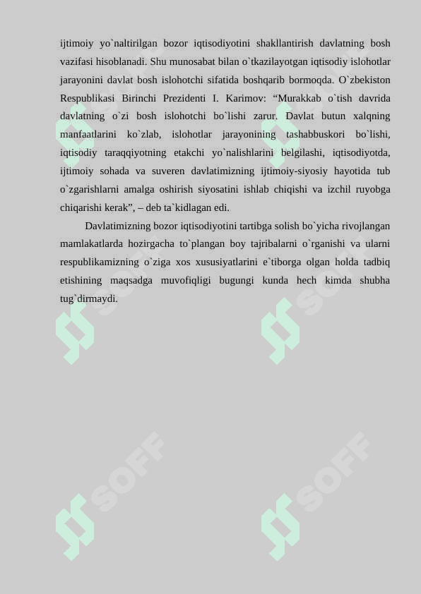 Iqtisodiyotni davlat tomonidan boshqarilishi va uning zaruriyati 6