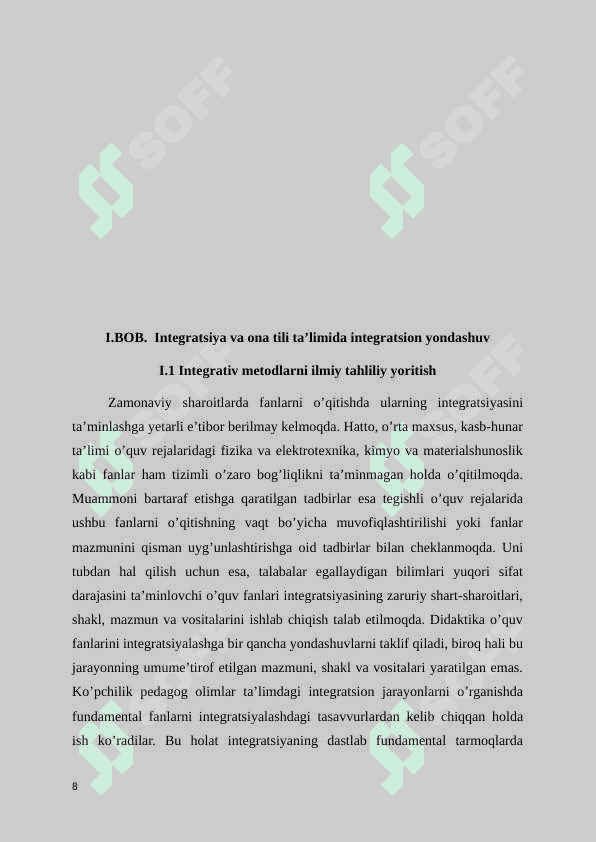 Ona tili ta’limida integrativ yondashuv 8