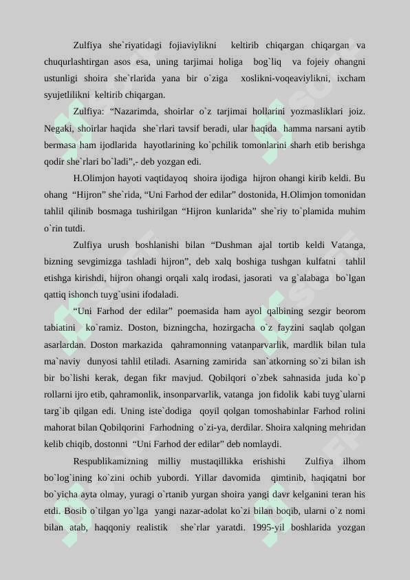 Zulfiya ijodi haqida referat 4