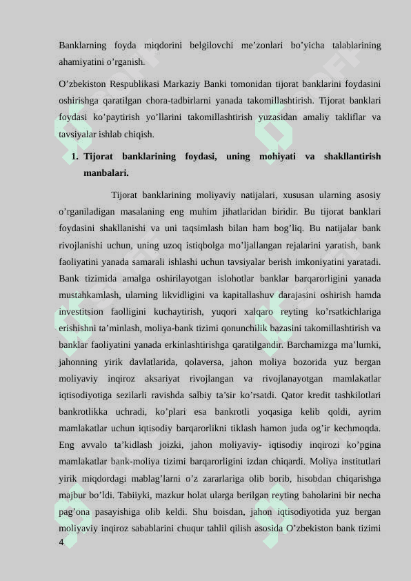 Bank foydasi va uning hisobini yuritish 4