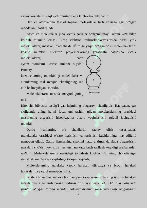 Molekulyar kinetik nazariya haqida umumiy tushunchalar 7
