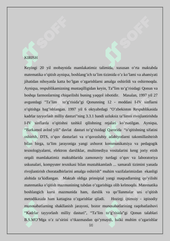 Beruniy matematikaga oid ishlarini kichik maktab yoshdagi o'quvchilarga tushintirish 2