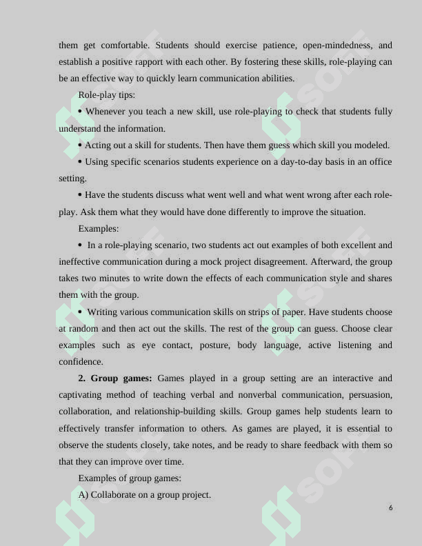 Using the project method in the development of Communicative Language Skills 6