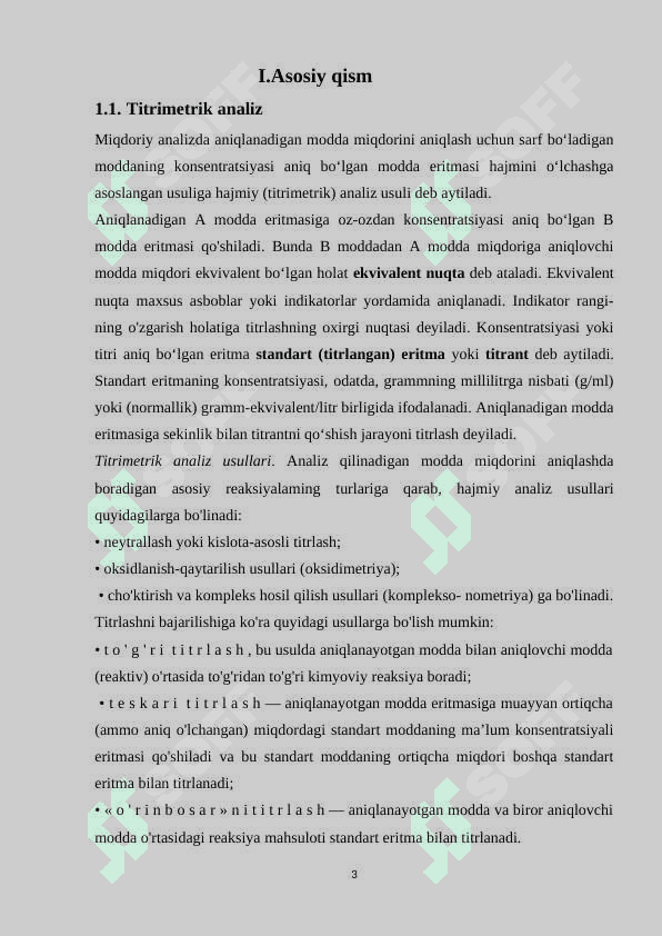 Bromatometriya, xloryodometriya, nitritometriya usullarini qo’llanishi 3