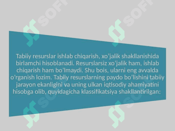 O’zbekistonning tabiiy sharoiti va resurslarini iqtisodiy geografik baholash 4