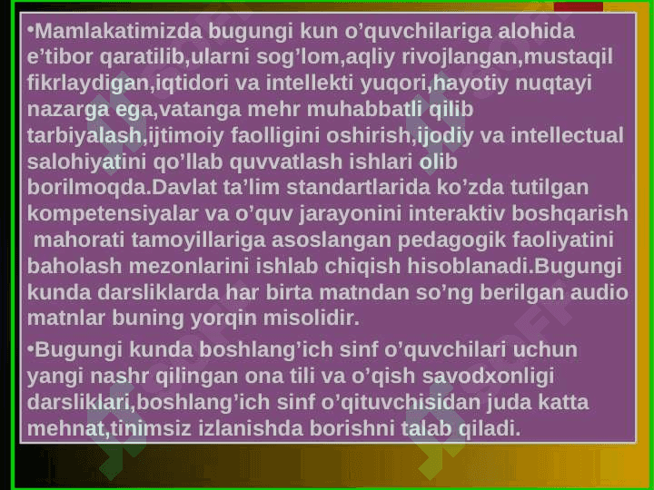 ONA TILI VA O’QISH SAVODXONLIGI DARSLARINI KOMPETENSIYAVIY YONDASHUV ASOSIDA INNOVATSION TEXNOLOGIYALARDAN FOYDALANIB TASHKIL ETISH 3
