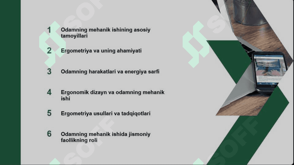 Odamning mehanik ishi. Ergometriya 2