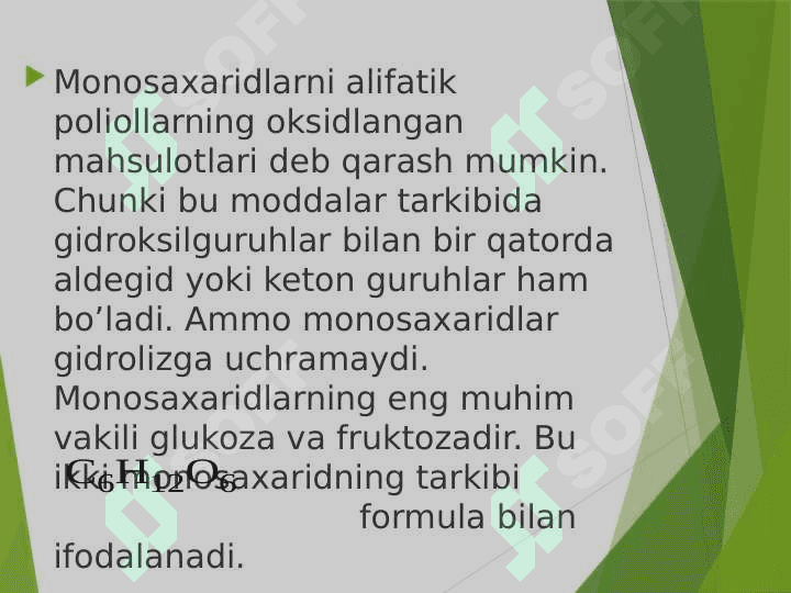 Uglevodlar. Monosaxarid va disaxaridlar 4