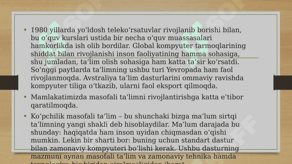 Masofaviy ochiq onlayn kurslarni imkoniyatlari bilan tanishish 3