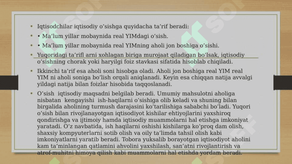 Jahonda Iqtisodiy o’sish su’ratlari: omillari, xolati va rivojlanish tendensiyalari 2