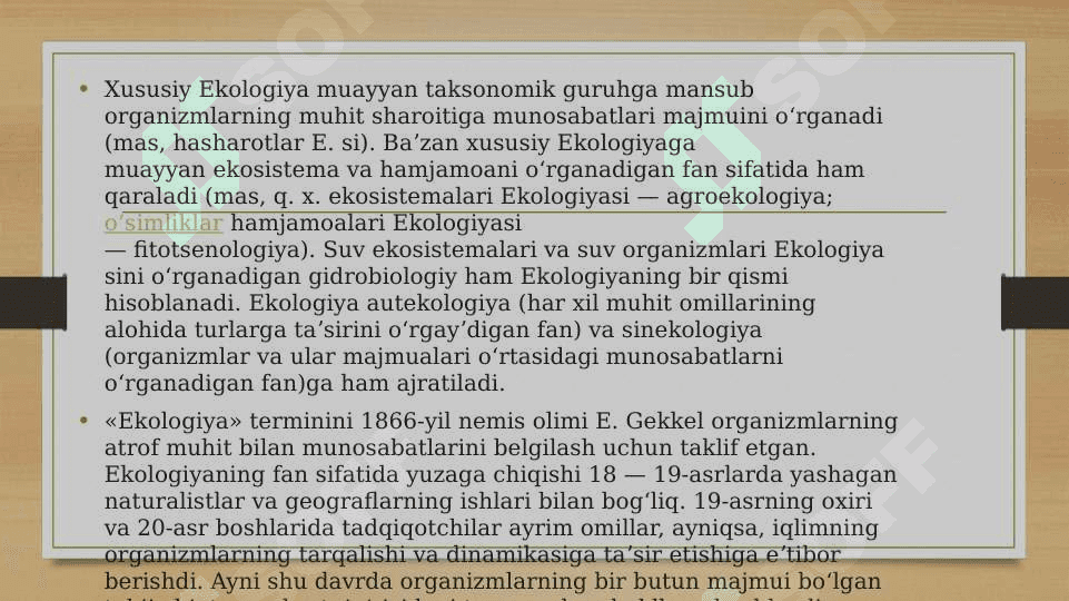 EKOLOGIYA VA INSON SOG’LIGI 3