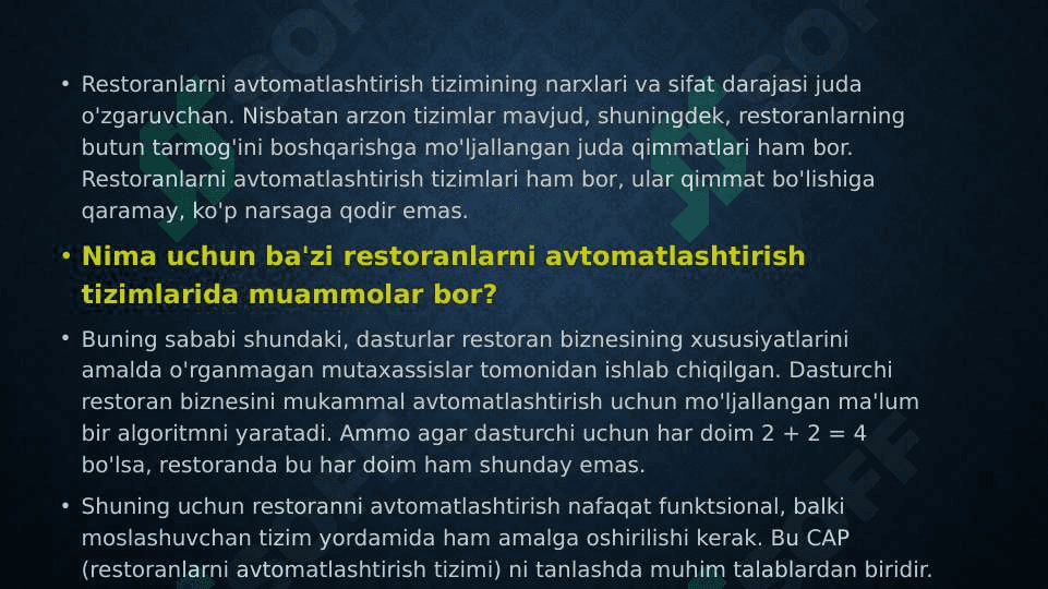 restoran biznesida innovatsion texnologiyalar 4