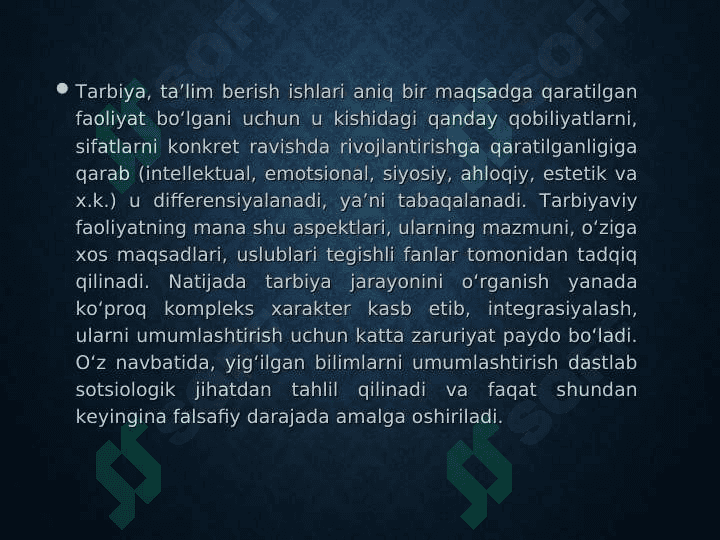 Tarbiya haqida umumiy tushuncha 3