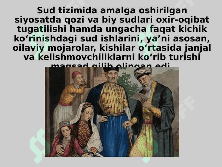 Turkistonda sud tizimi va harbiy politsiya tartibotining o‘rnatilishi 4