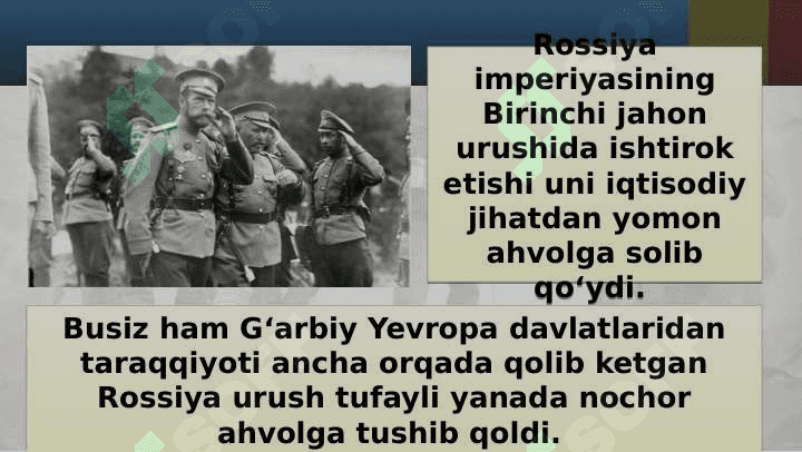 Birinchi jahon urushining boshlanishi va uning turkistonga ta’siri 3