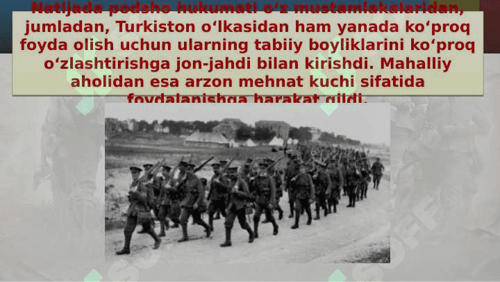 Birinchi jahon urushining boshlanishi va uning turkistonga ta’siri 4