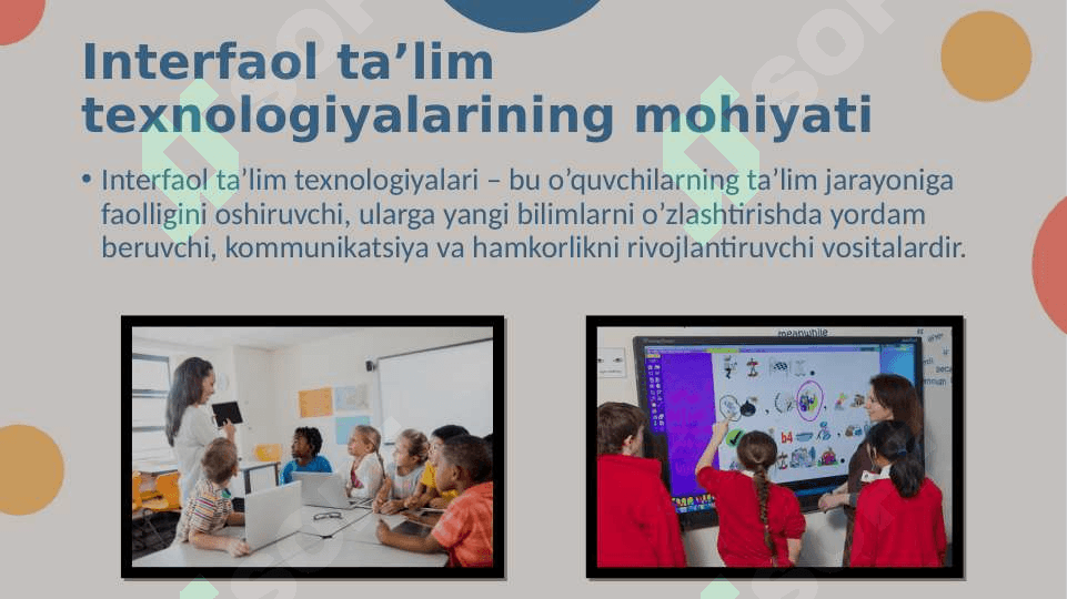 Boshlangʻich taʼlimda interfaol taʼlim texnologiyalaridan foydalanish 3