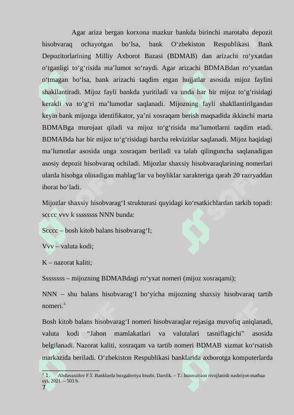 Banklarning nomoddiy aktivlari va ularning buxgalteriya hisobi 7