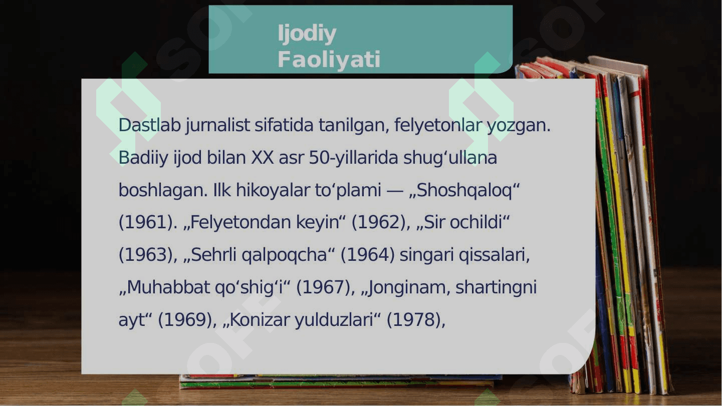 Xudoyberdi To'xtaboyev va Farxod Musajon hayoti va ijodi 5