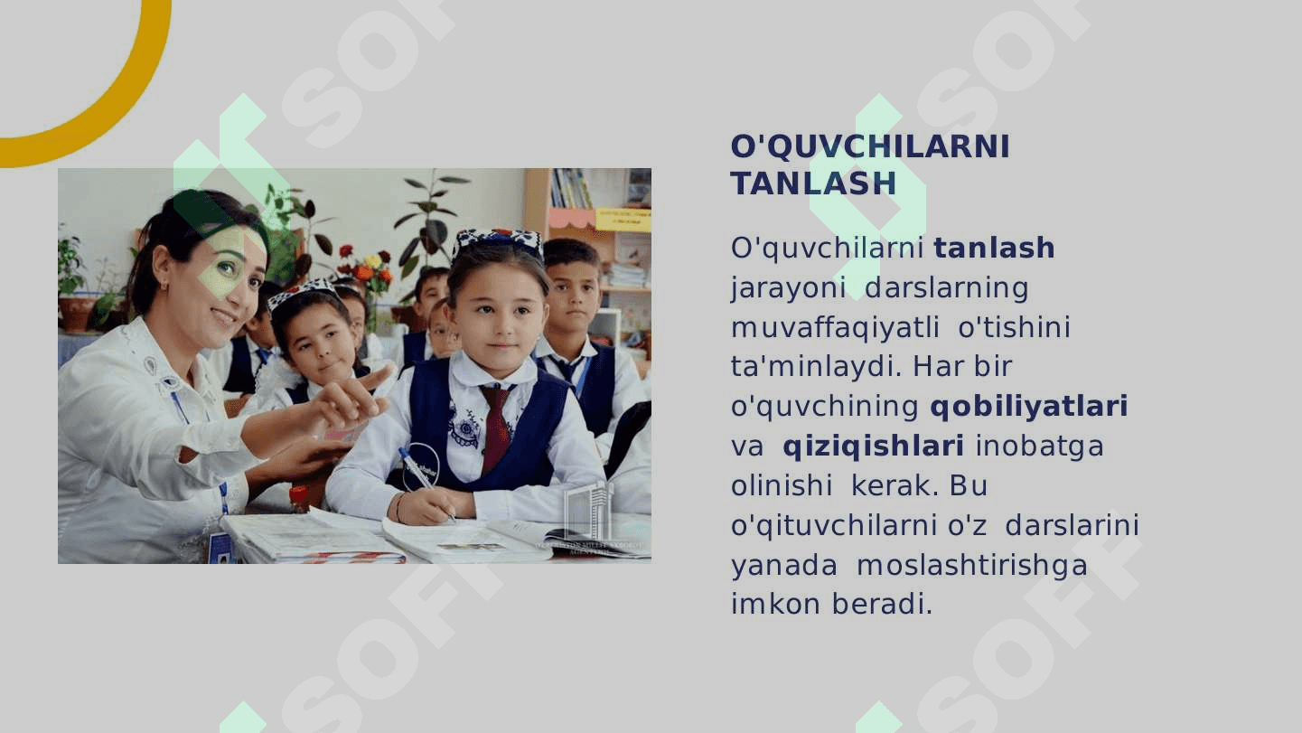 BOSHLANGʻICH SINFLARDA HUSNIXAT DARSLARINI REJALASHTIRISH 6