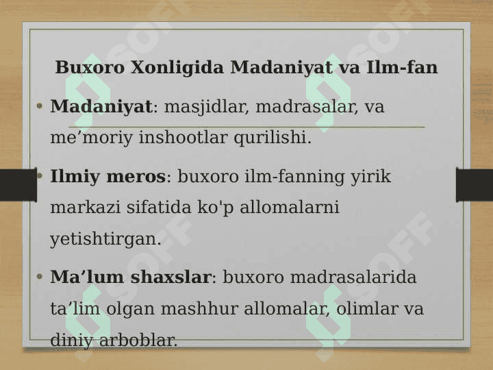 Oʻrta osiyo xonliklari tarixi 3