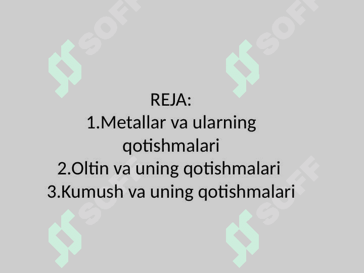 Metal qotishmalar 2