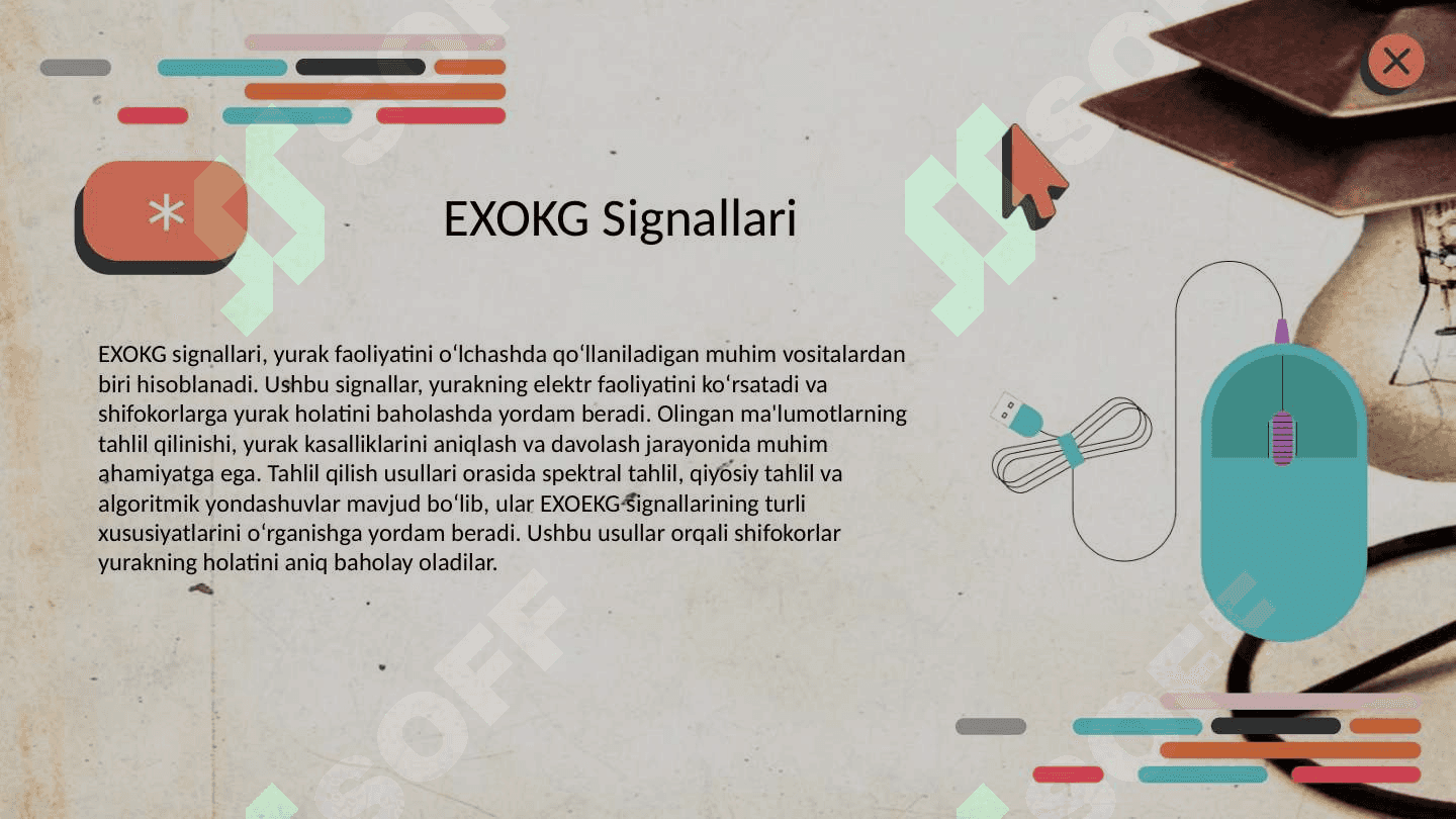 EXOKG dan olinadigon signallar va ularning tahlil qilish usullari. 01.01.2025 suat 00:03 3