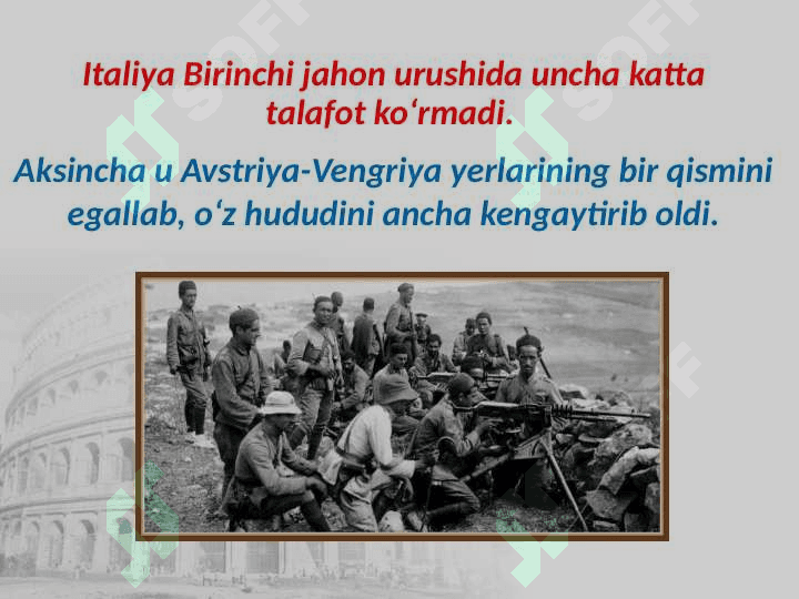 1918 – 1939-yillarda Italiya va Ispaniya 2