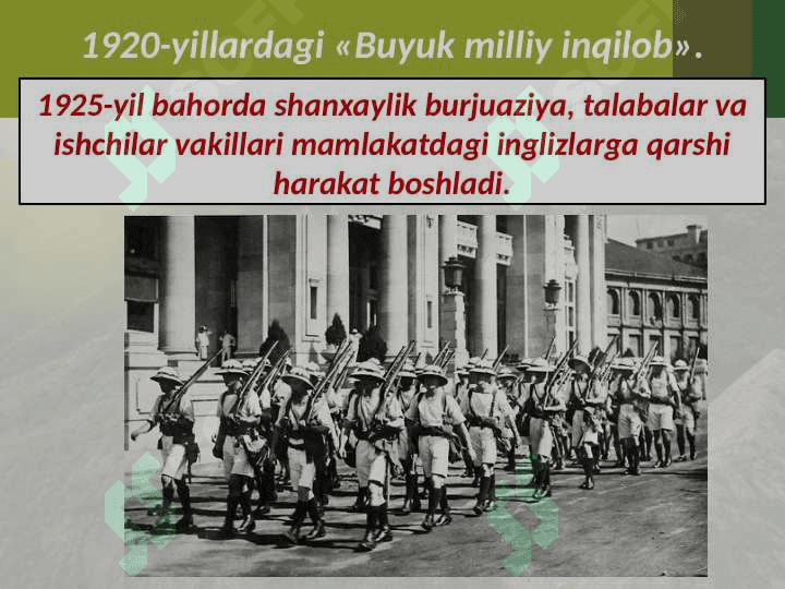 1918 – 1939-yillarda Xitoy va Hindiston 8