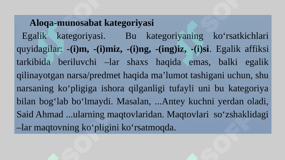 Oʻtning grammatik kategoriyalari va funksional shakllar 7