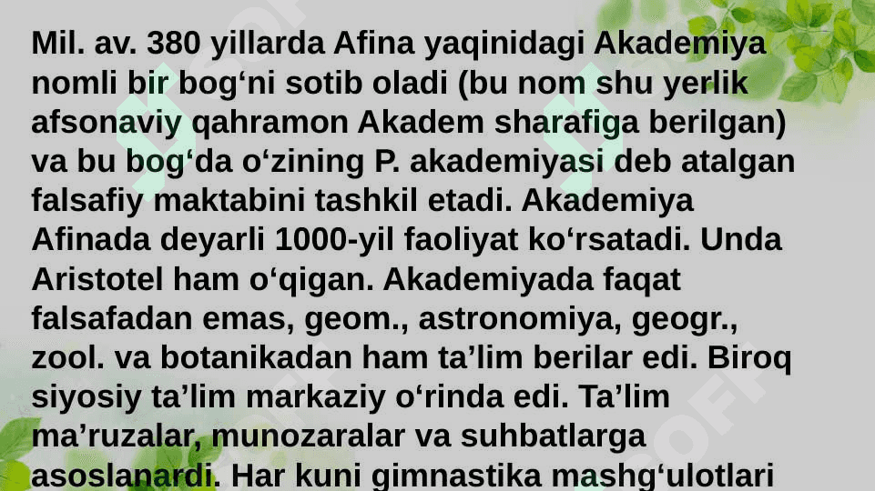 Platon Suqrot asarlarida notiqlik masalasi 6