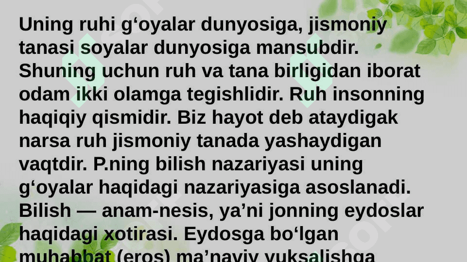 Platon Suqrot asarlarida notiqlik masalasi 8