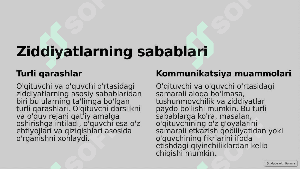 Oʻquvchi va Oʻqituvchi oʻrtasidagi ziddiyatlar 3