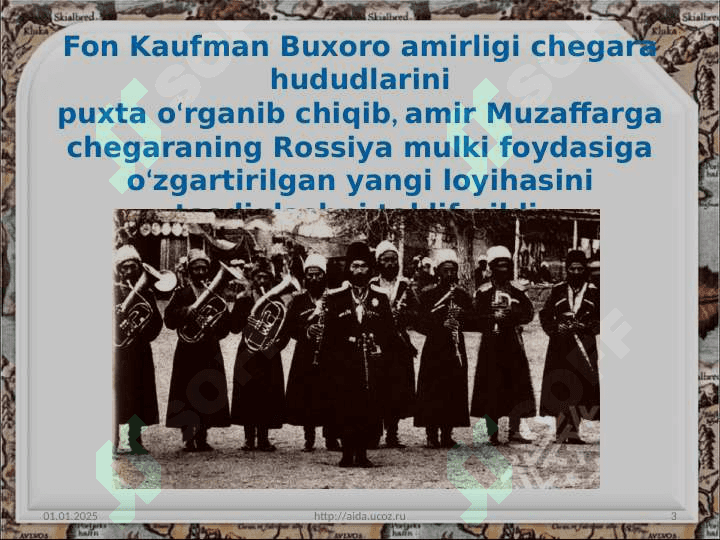 Buxoro amirligi ustidan Rossiya imperiyasi protektoratining o‘rnatilishi 3