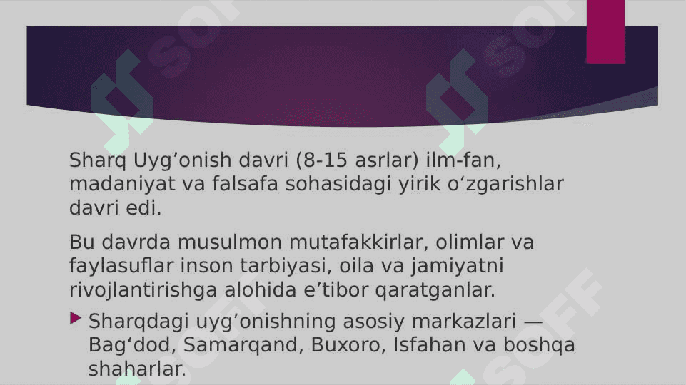 Sharq uygʻonish davri mutafakkirlarining asarlarida oila pedagogikasiga olis fikrlar 4