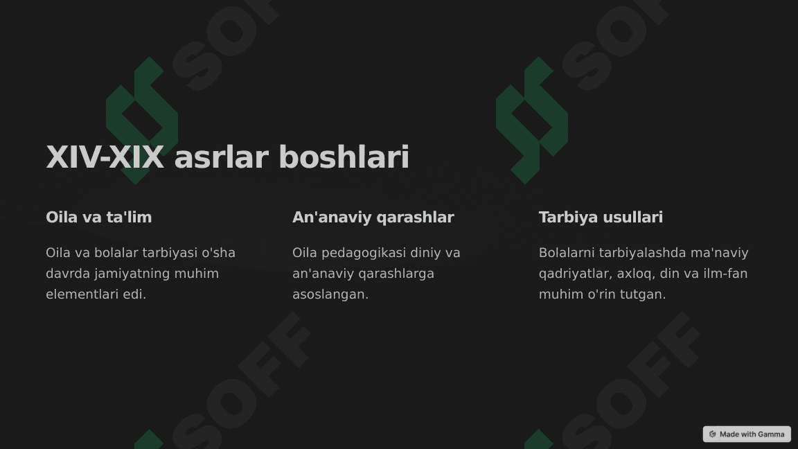 Oila pedagogikasiga oid fikrlar rivojlanishi 4