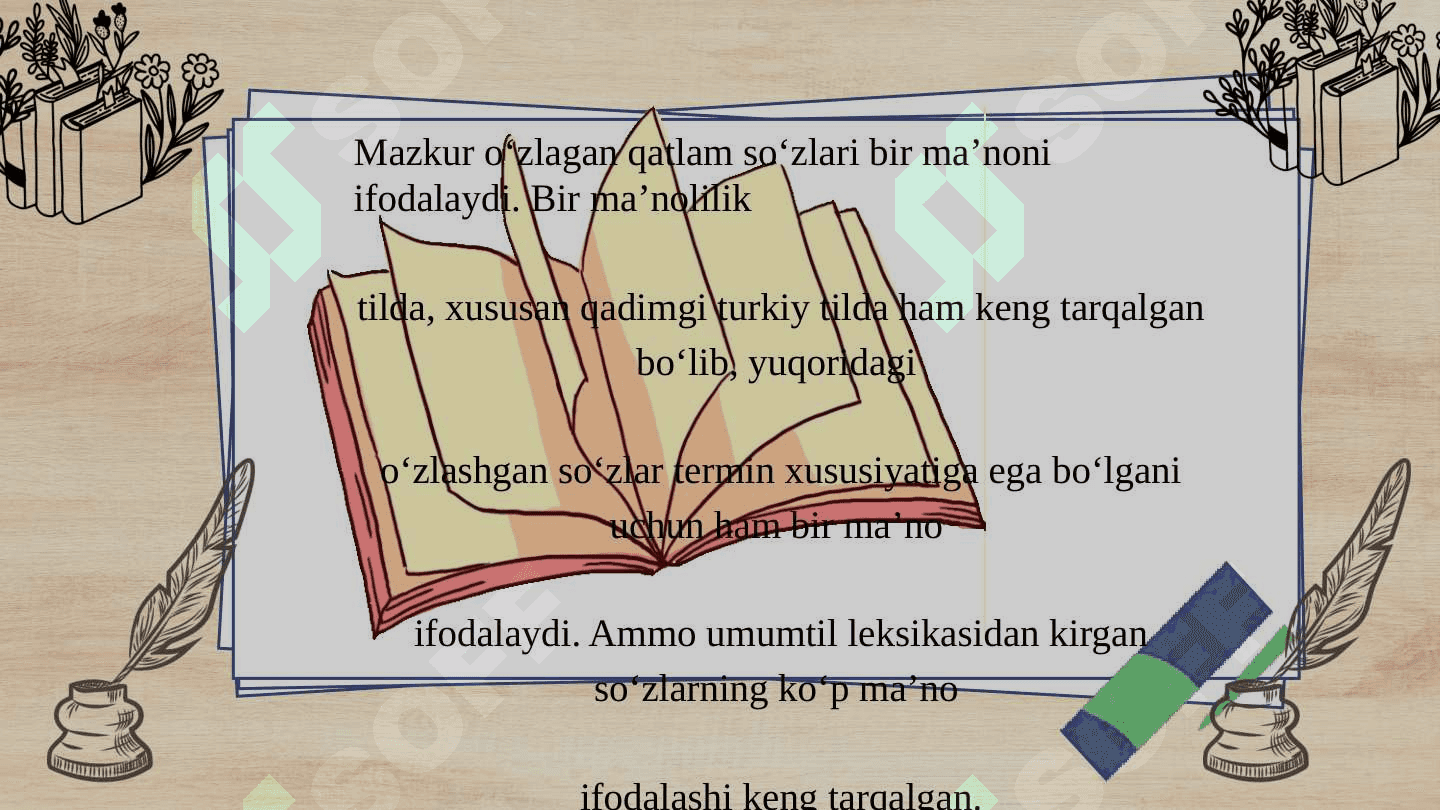 TURK TILI LEKSIKOLOGIYADI 8