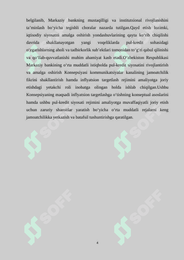 Pul muomalasi .Kredit tizimi va banklar 4