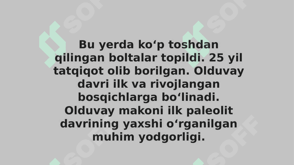 Olduvay davri madaniyati 5